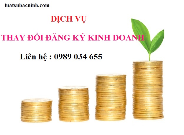 Dịch vụ thay đổi đăng ký kinh doanh - Tại Bắc Giang